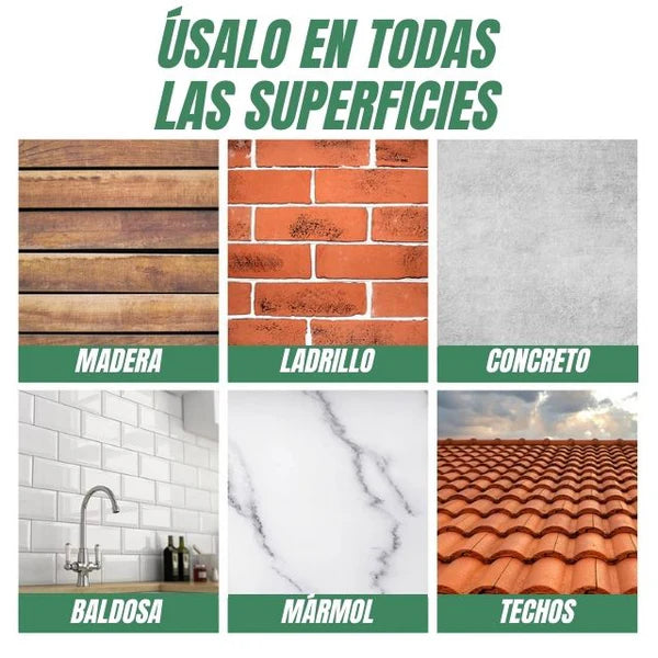 LLUVIA CERO™️ Sellador impermeabilizante Invisible Multisuperficies De Alta Duración